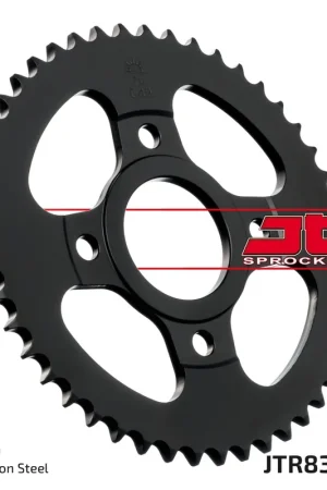 JT SPROCKETS - REAR STEEL 47T, 428 - Sprockets - Compatibel met Yamaha Sr 125 Op = Op